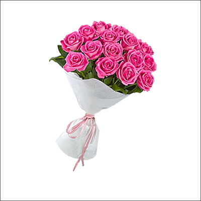 "Fresh 12 Pink Roses flower Bunch - Click here to View more details about this Product